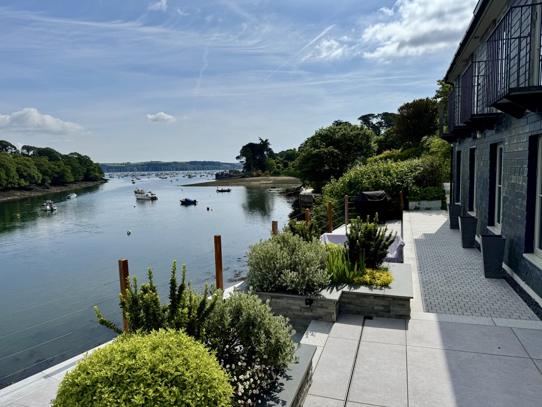 Terrace and harbour view