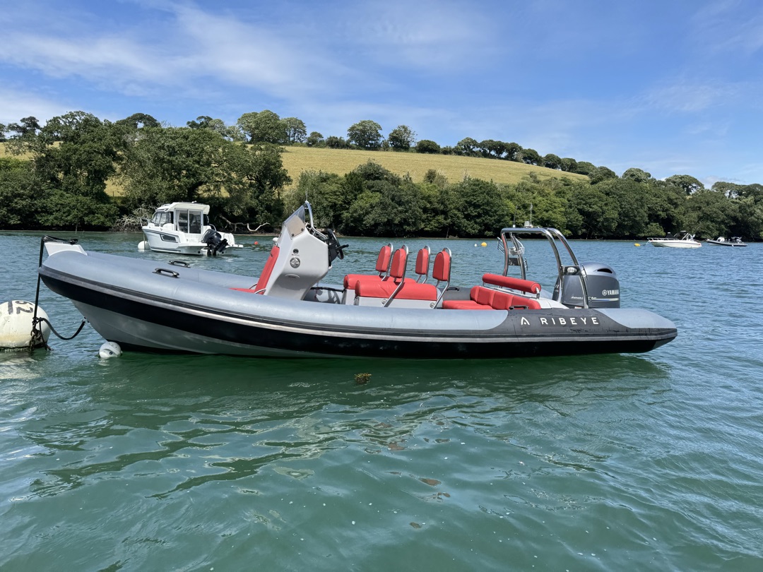 RIB speedboat on the estuary