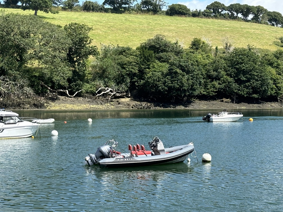 RIB boat on the Mylor estuary